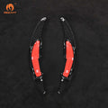 Mewant Aluminum Alloy Carbon Fiber Steering Wheel Shift Paddle for BMW M2 F87 2016 - 2021 /M3 F80 2014 - 2019 /M4 F82/F83 2014 - 2020 /M6 F06/F12/F13 2021 - 2018 - Alcantara, Leather, Carbon Fiber, Easy Install, Non - Slip, Best Steering Wheel Cover