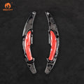 Mewant Aluminum Alloy Carbon Fiber Steering Wheel Shift Paddle for BMW M2 F87 2016 - 2021 /M3 F80 2014 - 2019 /M4 F82/F83 2014 - 2020 /M6 F06/F12/F13 2021 - 2018 - Alcantara, Leather, Carbon Fiber, Easy Install, Non - Slip, Best Steering Wheel Cover