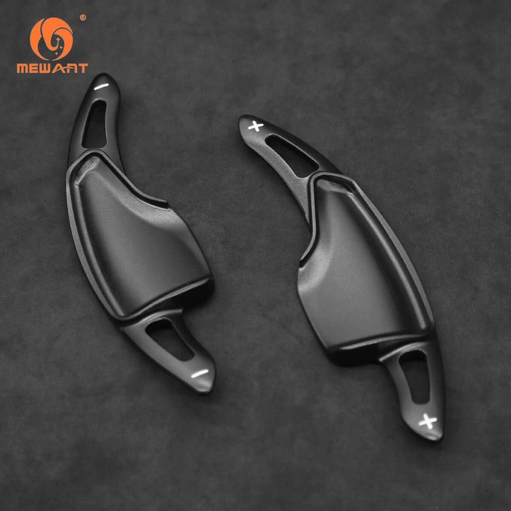 Mewant Aluminum Alloy Carbon Fiber Steering Wheel Shift Paddle for Chevrolet Corvette C7 Stingray 2014 - 2019 / Z06 ZR1 and Grand Sport 2014 - 2019 /2016+ Camaro - Alcantara, Leather, Carbon Fiber, Easy Install, Non - Slip, Best Steering Wheel Cover