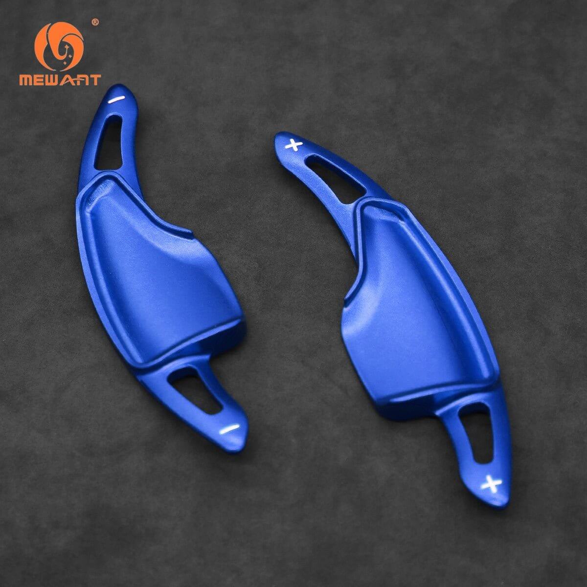 Mewant Aluminum Alloy Carbon Fiber Steering Wheel Shift Paddle for Chevrolet Corvette C7 Stingray 2014 - 2019 / Z06 ZR1 and Grand Sport 2014 - 2019 /2016+ Camaro - Alcantara, Leather, Carbon Fiber, Easy Install, Non - Slip, Best Steering Wheel Cover