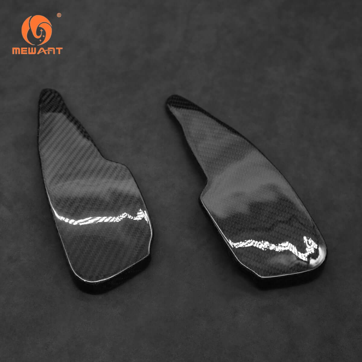 Mewant Aluminum Alloy Carbon Fiber Steering Wheel Shift Paddle for Chevrolet Corvette C8 models (2020 - 2023) - Alcantara, Leather, Carbon Fiber, Easy Install, Non - Slip, Best Steering Wheel Cover