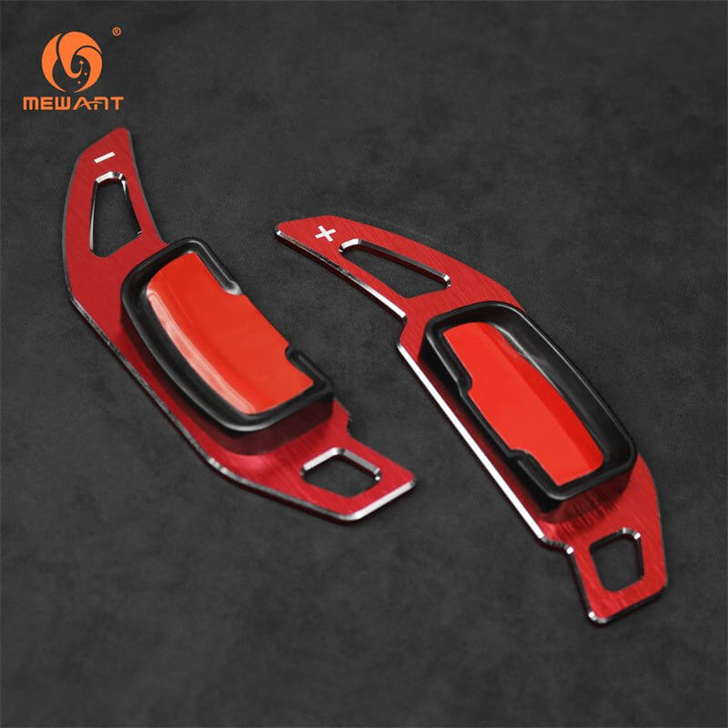Mewant Aluminum Alloy Carbon Fiber Steering Wheel Shift Paddle for Fits some models from 2012 to 2015 - Alcantara, Leather, Carbon Fiber, Easy Install, Non - Slip, Best Steering Wheel Cover