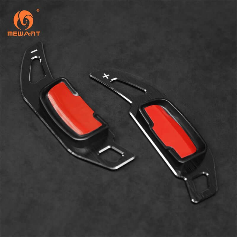 Mewant Aluminum Alloy Carbon Fiber Steering Wheel Shift Paddle for Fits some models from 2012 to 2015 - Alcantara, Leather, Carbon Fiber, Easy Install, Non - Slip, Best Steering Wheel Cover