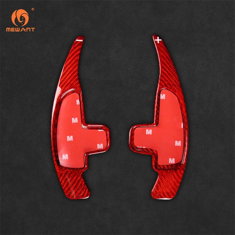 Mewant Aluminum Alloy Carbon Fiber Steering Wheel Shift Paddle for most AMG's before 2015 - Alcantara, Leather, Carbon Fiber, Easy Install, Non - Slip, Best Steering Wheel Cover