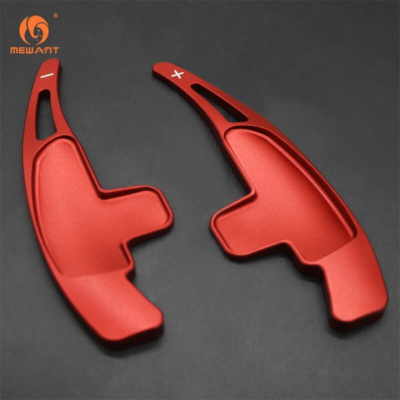 Mewant Aluminum Alloy Carbon Fiber Steering Wheel Shift Paddle for most AMG's before 2015 - Alcantara, Leather, Carbon Fiber, Easy Install, Non - Slip, Best Steering Wheel Cover