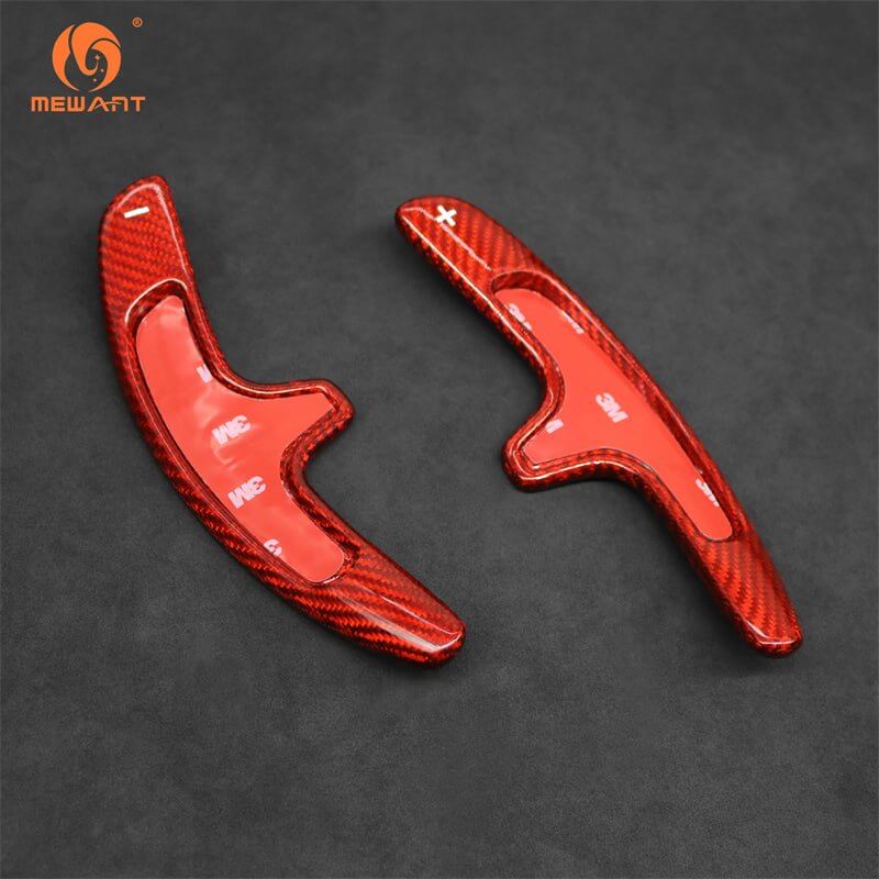 Mewant Aluminum Alloy Carbon Fiber Steering Wheel Shift Paddle for Porsche 911 Carrera / Turbo - Alcantara, Leather, Carbon Fiber, Easy Install, Non - Slip, Best Steering Wheel Cover