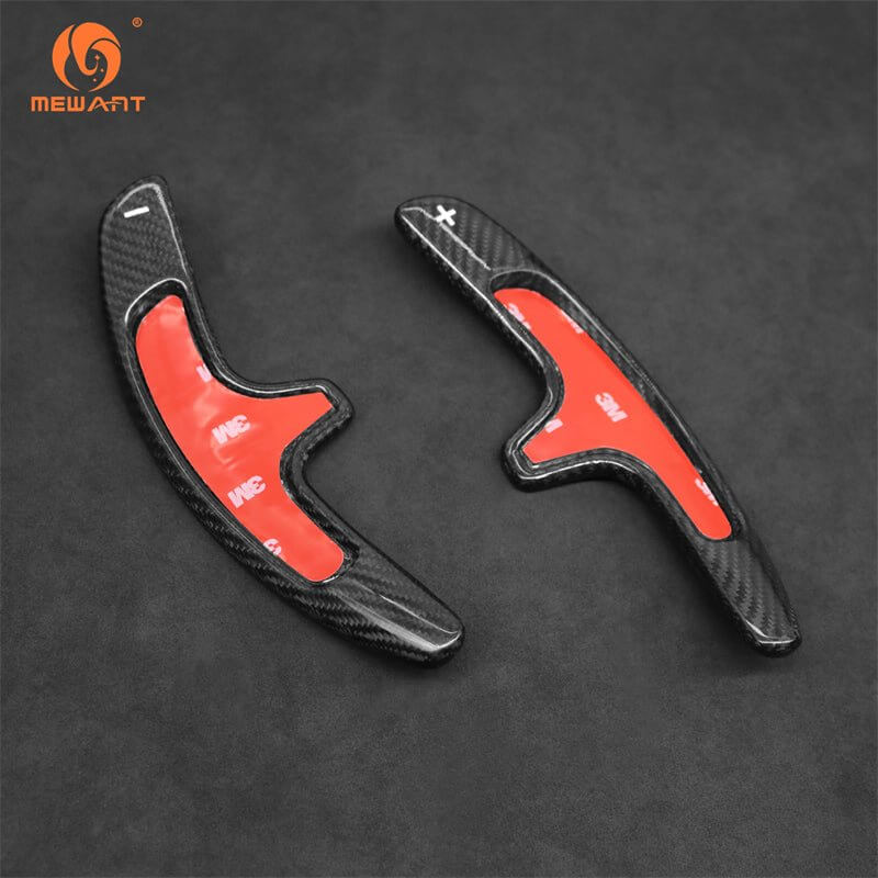 Mewant Aluminum Alloy Carbon Fiber Steering Wheel Shift Paddle for Porsche 911 Carrera / Turbo - Alcantara, Leather, Carbon Fiber, Easy Install, Non - Slip, Best Steering Wheel Cover