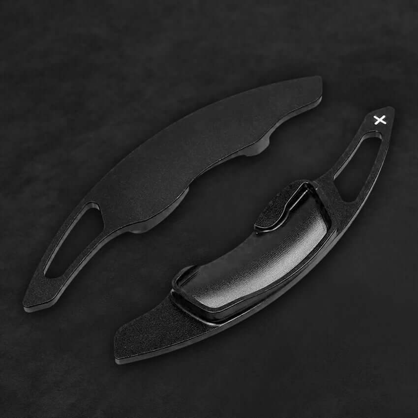 Mewant Aluminum Alloy Carbon Fiber Steering Wheel Shift Paddle for Subaru Forester / Legacy / Outback / Subaru XV (Crosstrek) / Subaru Impreza / Subaru WRX - Alcantara, Leather, Carbon Fiber, Easy Install, Non - Slip, Best Steering Wheel Cover