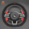 Mewant Aluminum Alloy Carbon Fiber Steering Wheel Shift Paddle for VW Glof 7 R - Line 2015 - 2019 /Glof 7 GTI 2015 - 2019 /Scirocco 2015 - 2016 /Jetta GLI/R - Line 2016 - 2019 /Lamando 2.0T GTS 2016 /POLO GTI 2016 /Variant R - Line 2016 - 2019 - Mewant Cover