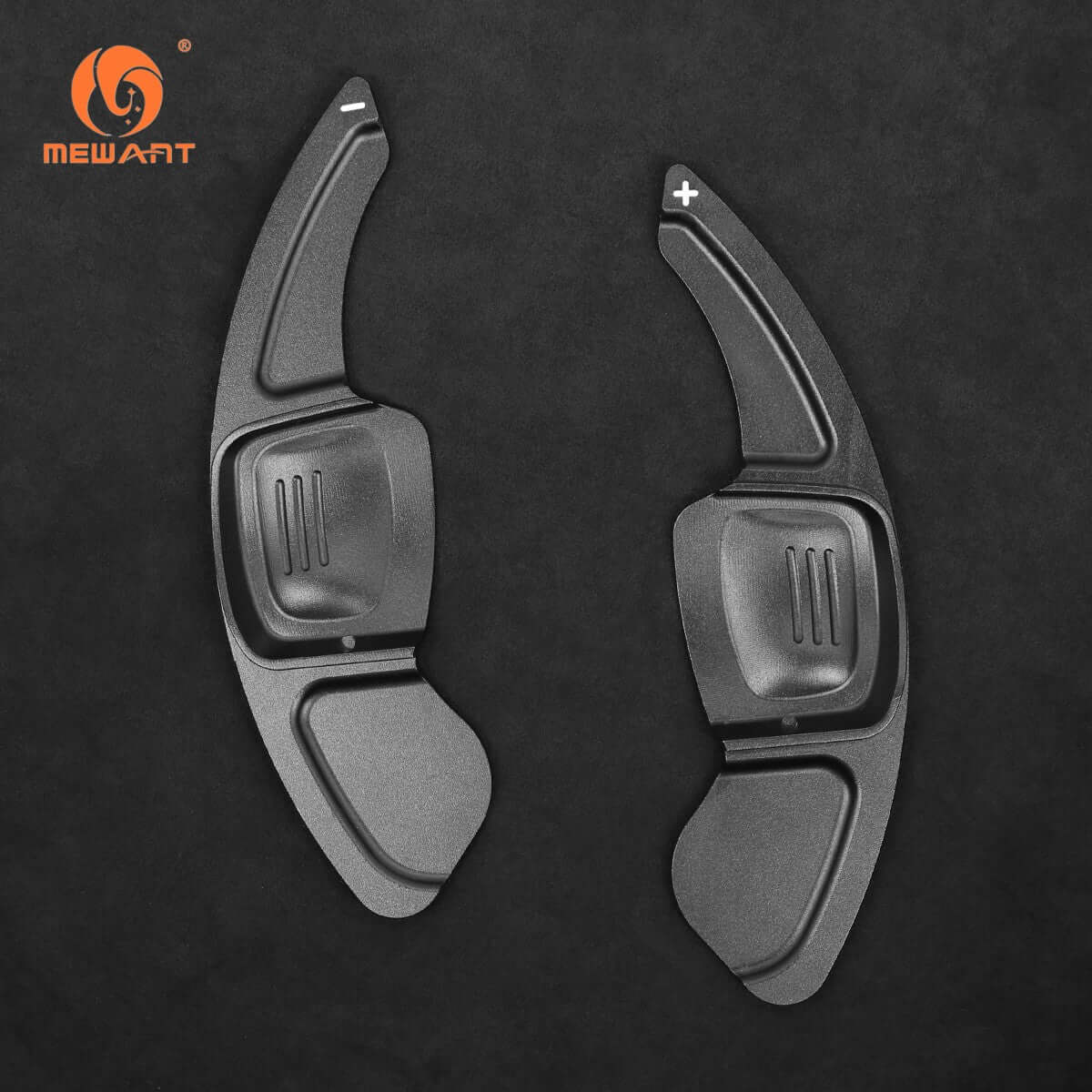 Mewant Aluminum Alloy Carbon Fiber Steering Wheel Shift Paddle for VW Golf 8 (R - Line) /Golf GTI 8 /Golf GTD 8 /Golf GTE 8 /Passat /C - TREK /Tiguan 2017 - 2023/Tharu /Atlas /Touareg /Phideon/Phideon Phev /CC /Sharan - Alcantara, Leather, Carbon Fiber, Easy Install, Non - Slip, Best Steering Wheel Cover