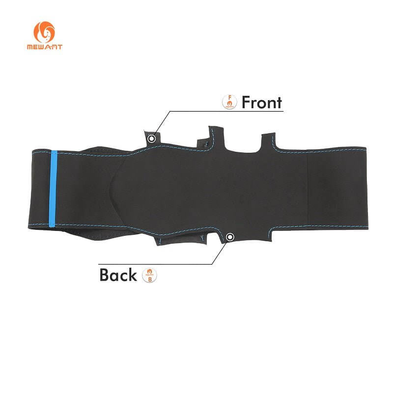 MEWANT Athsuede Car Steering Wheel Cover for BMW iX (I20) 2021 - 2026 - Alcantara, Leather, Carbon Fiber, Easy Install, Non - Slip, Best Steering Wheel Cover