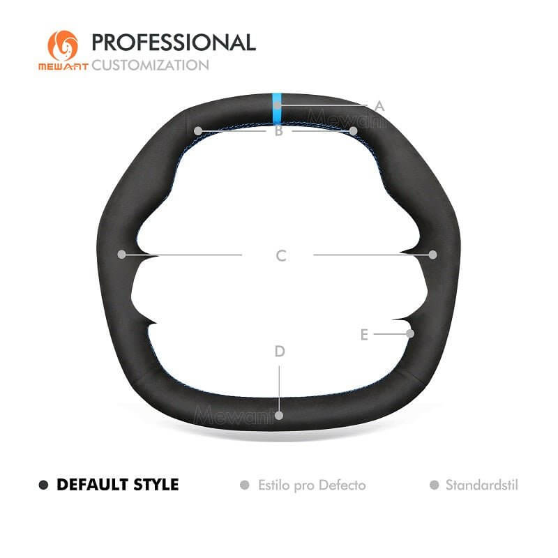 MEWANT Athsuede Car Steering Wheel Cover for BMW iX (I20) 2021 - 2026 - Alcantara, Leather, Carbon Fiber, Easy Install, Non - Slip, Best Steering Wheel Cover