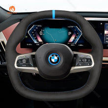 Charger l&#39;image dans la visionneuse de galerie, MEWANT Athsuede Car Steering Wheel Cover for BMW iX (I20) - Mewant Cover
