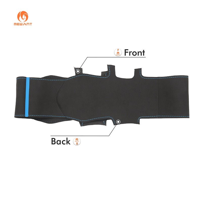 MEWANT Athsuede Car Steering Wheel Cover for BMW iX (I20) - Alcantara, Leather, Carbon Fiber, Easy Install, Non - Slip, Best Steering Wheel Cover