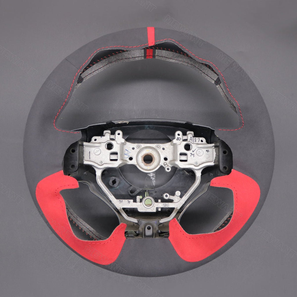 MEWANT Athsuede Car Steering Wheel Cover for Lexus IS 200t 250 300 350 F Sport RC CT 200h NX - Alcantara, Leather, Carbon Fiber, Easy Install, Non - Slip, Best Steering Wheel Cover