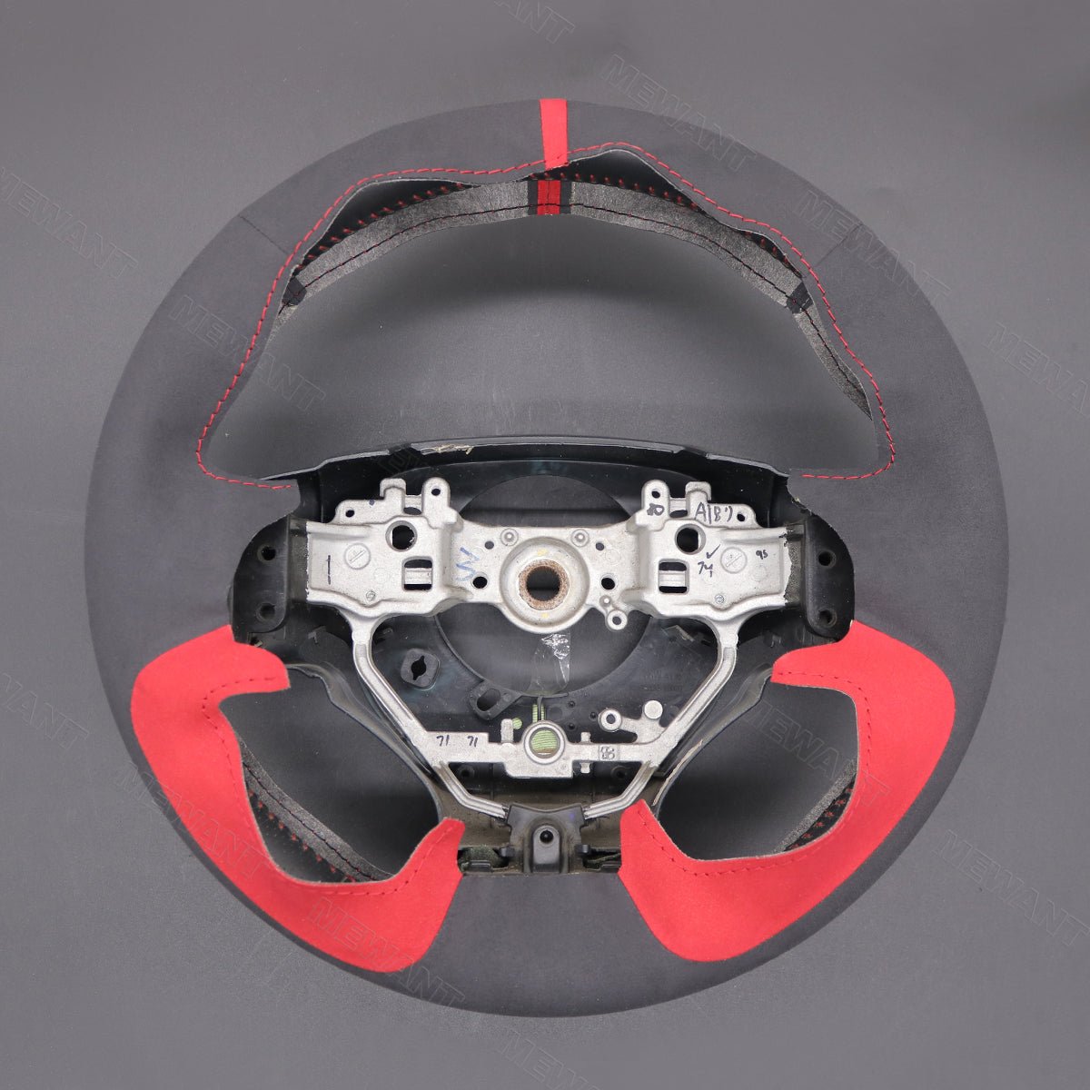 MEWANT Athsuede Car Steering Wheel Cover for Lexus IS 200t 250 300 350 F Sport RC CT 200h NX - Alcantara, Leather, Carbon Fiber, Easy Install, Non - Slip, Best Steering Wheel Cover