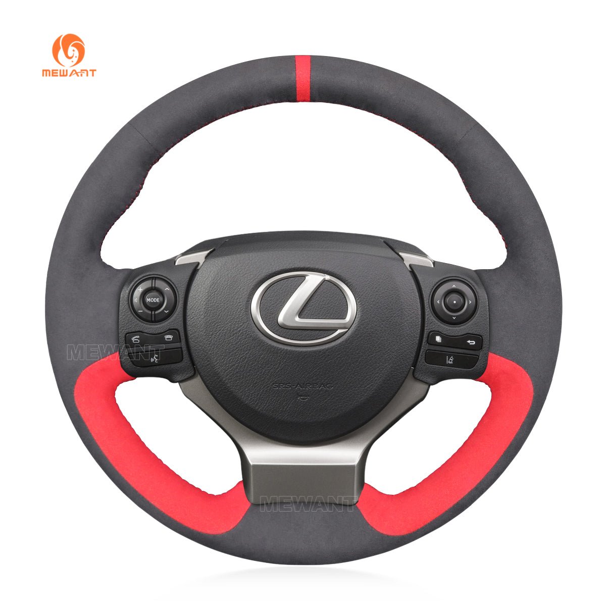 MEWANT Athsuede Car Steering Wheel Cover for Lexus IS 200t 250 300 350 F Sport RC CT 200h NX - Mewant Cover