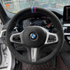 MEWANT Black Alcantara Car Steering Wheel Cover for BMW G20 F44 G22 G26 G30 G32 G11 G14 G15 G16 G01 G02 G05 G06 G07 G29 - Mewant Cover