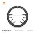 MEWANT Black Leather Suede Car Steering Wheel Cover for Audi A3 (8V) Sportback A4 (B8) Avant A6 (C7) A8 (D4) Q3 (8U) Q5 (8R) Q7 (4L) - Alcantara, Leather, Carbon Fiber, Easy Install, Non - Slip, Best Steering Wheel Cover
