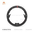 MEWANT Black Leather Suede Car Steering Wheel Cover for Audi TT (8N) 1998 - 2001 / A8 S8 (D2) 1998 - 2002 / S4 (B5) 1997 - 2001 / S6 (C5) - Alcantara, Leather, Carbon Fiber, Easy Install, Non - Slip, Best Steering Wheel Cover