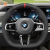 MEWANT Black Leather Suede Car Steering Wheel Cover for BMW M Sport - Mewant Cover