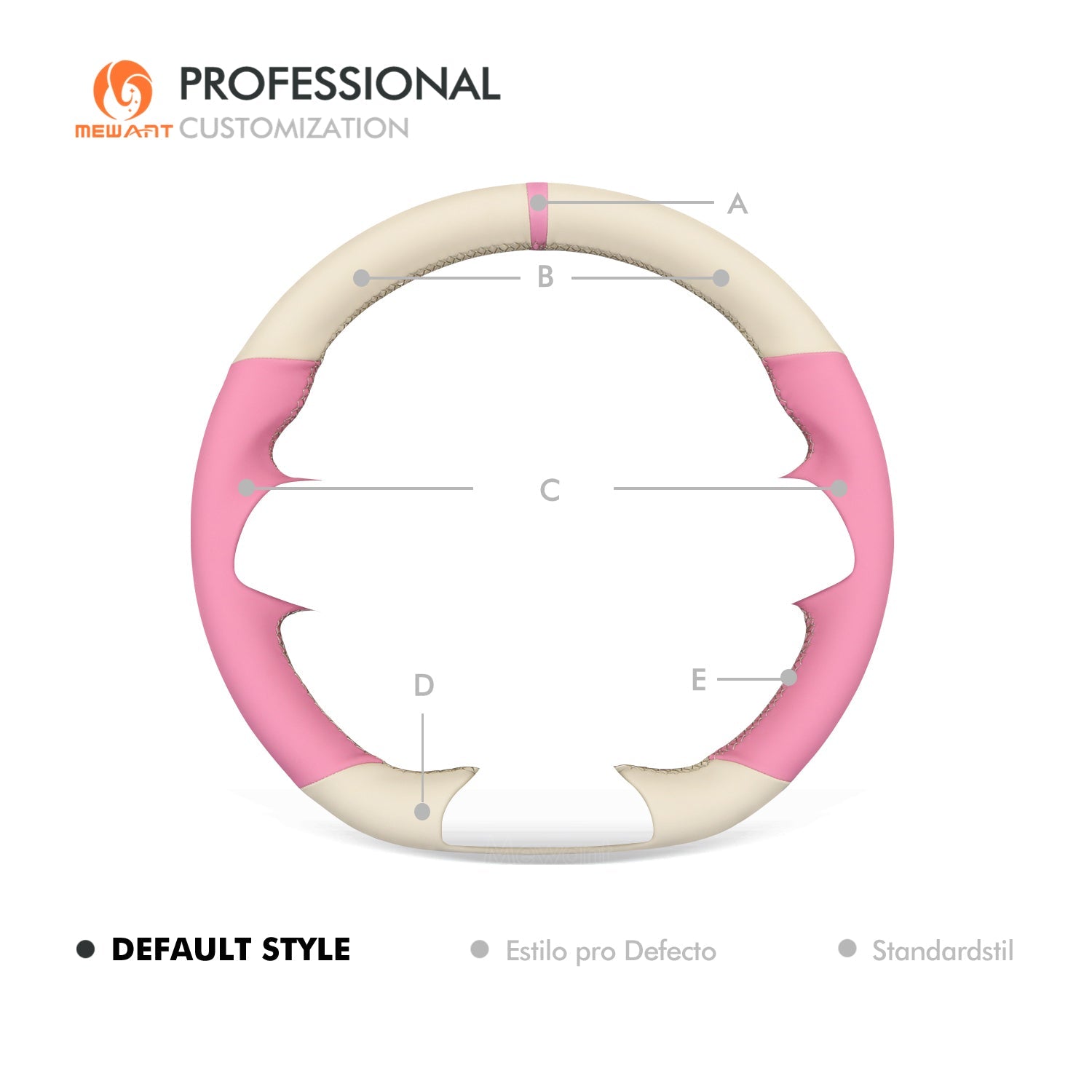 MEWANT Black Leather Suede Car Steering Wheel Cover for BYD Atto 3 / Dolphin - Alcantara, Leather, Carbon Fiber, Easy Install, Non - Slip, Best Steering Wheel Cover