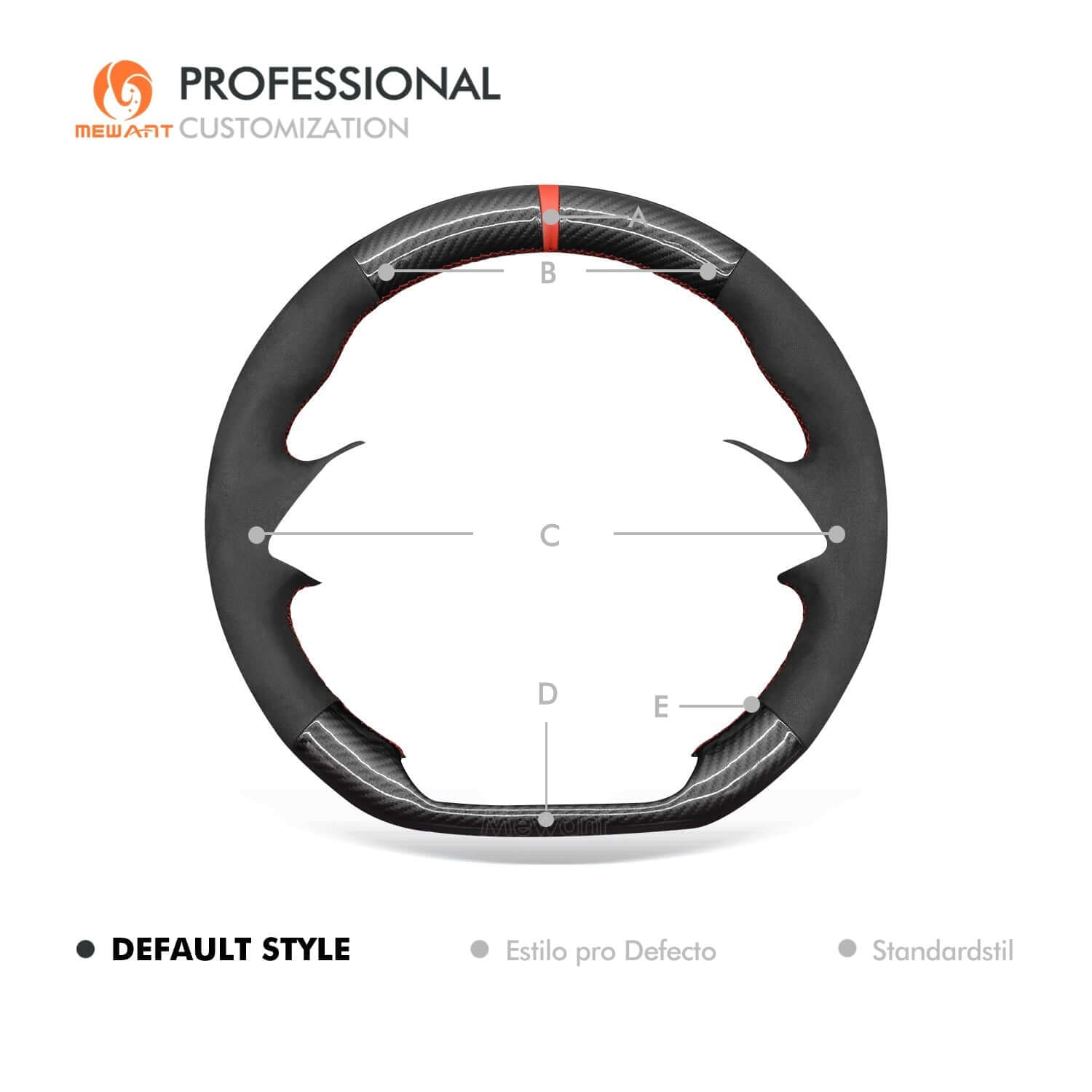 MEWANT Black Leather Suede Car Steering Wheel Cover for Chevrolet Camaro - Alcantara, Leather, Carbon Fiber, Easy Install, Non - Slip, Best Steering Wheel Cover