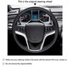 MEWANT Black Leather Suede Car Steering Wheel Cover for Chevrolet Camaro - Mewant Cover