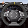 MEWANT Black Leather Suede Car Steering Wheel Cover for Chevrolet Camaro - Mewant Cover