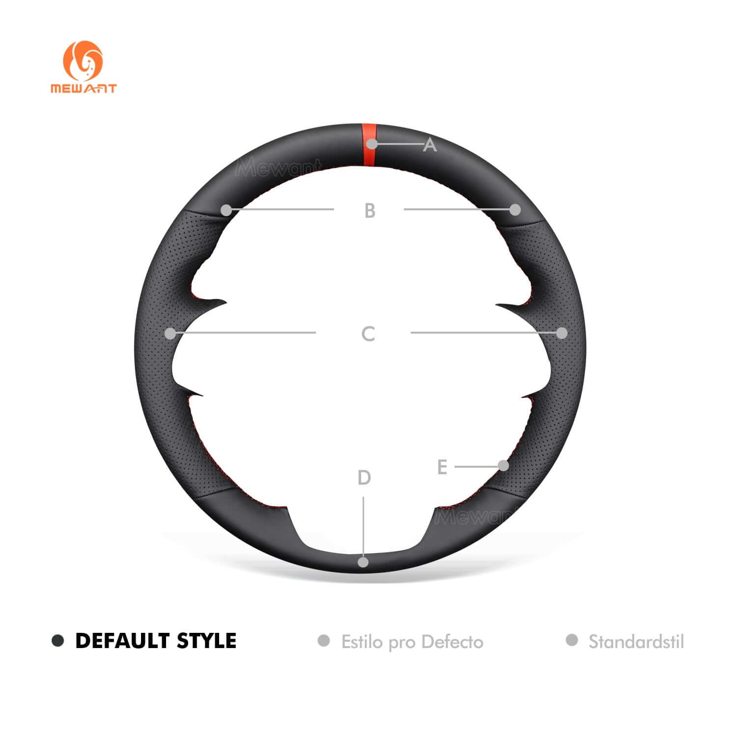 MEWANT Black Leather Suede Car Steering Wheel Cover for Chevrolet Camaro - Alcantara, Leather, Carbon Fiber, Easy Install, Non - Slip, Best Steering Wheel Cover