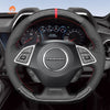 MEWANT Black Leather Suede Car Steering Wheel Cover for Chevrolet Camaro - Mewant Cover