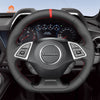 MEWANT Black Leather Suede Car Steering Wheel Cover for Chevrolet Camaro - Mewant Cover