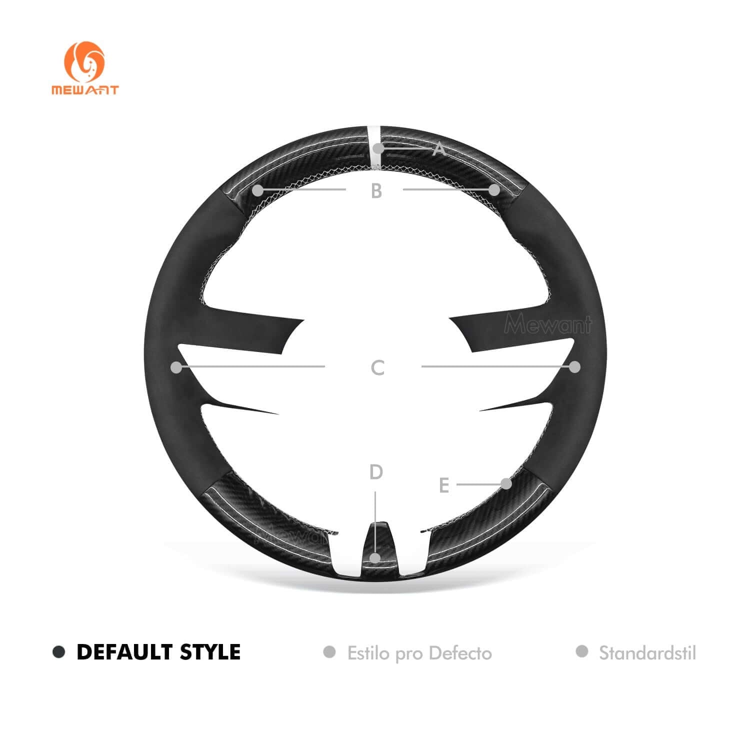 MEWANT Black Leather Suede Car Steering Wheel Cover for Chevrolet Camaro - Alcantara, Leather, Carbon Fiber, Easy Install, Non - Slip, Best Steering Wheel Cover