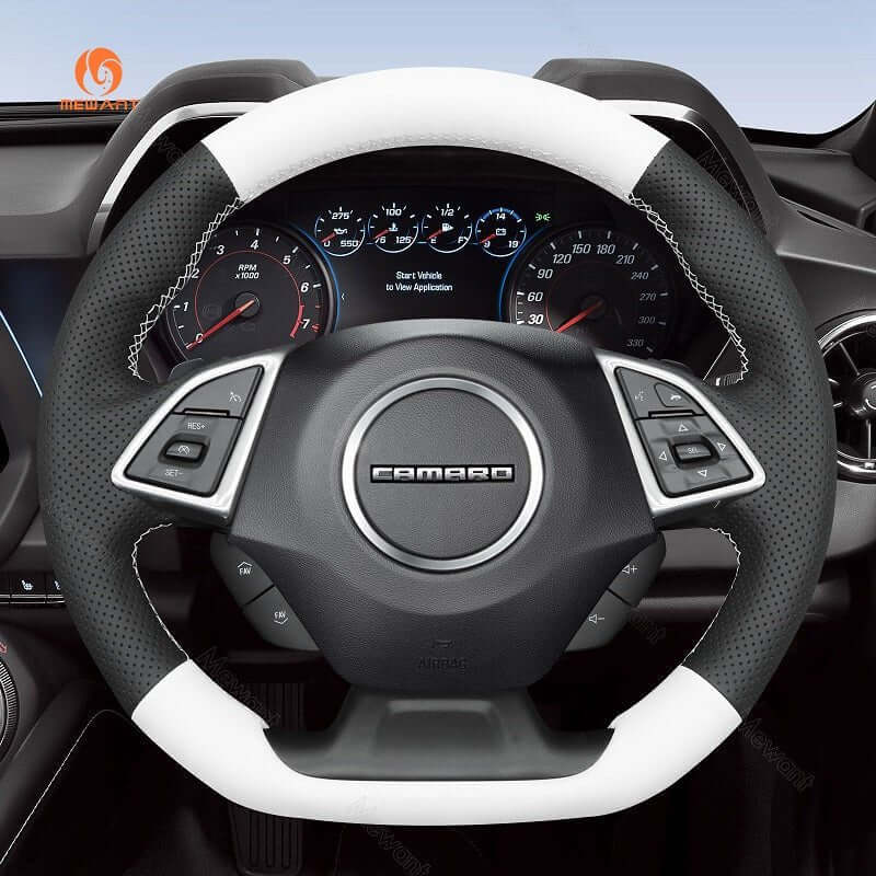 MEWANT Steering Wheel Cover for Chevrolet Camaro 2017-2022