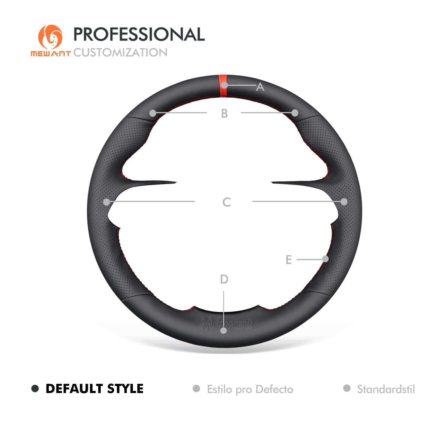 MEWANT Black Leather Suede Car Steering Wheel Cover for Chevrolet Caprice - Alcantara, Leather, Carbon Fiber, Easy Install, Non - Slip, Best Steering Wheel Cover