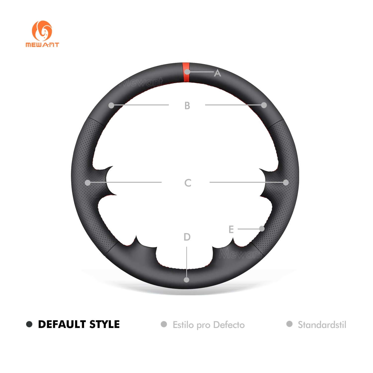 MEWANT Black Leather Suede Car Steering Wheel Cover for Chevrolet Corvette (C5) - Alcantara, Leather, Carbon Fiber, Easy Install, Non - Slip, Best Steering Wheel Cover