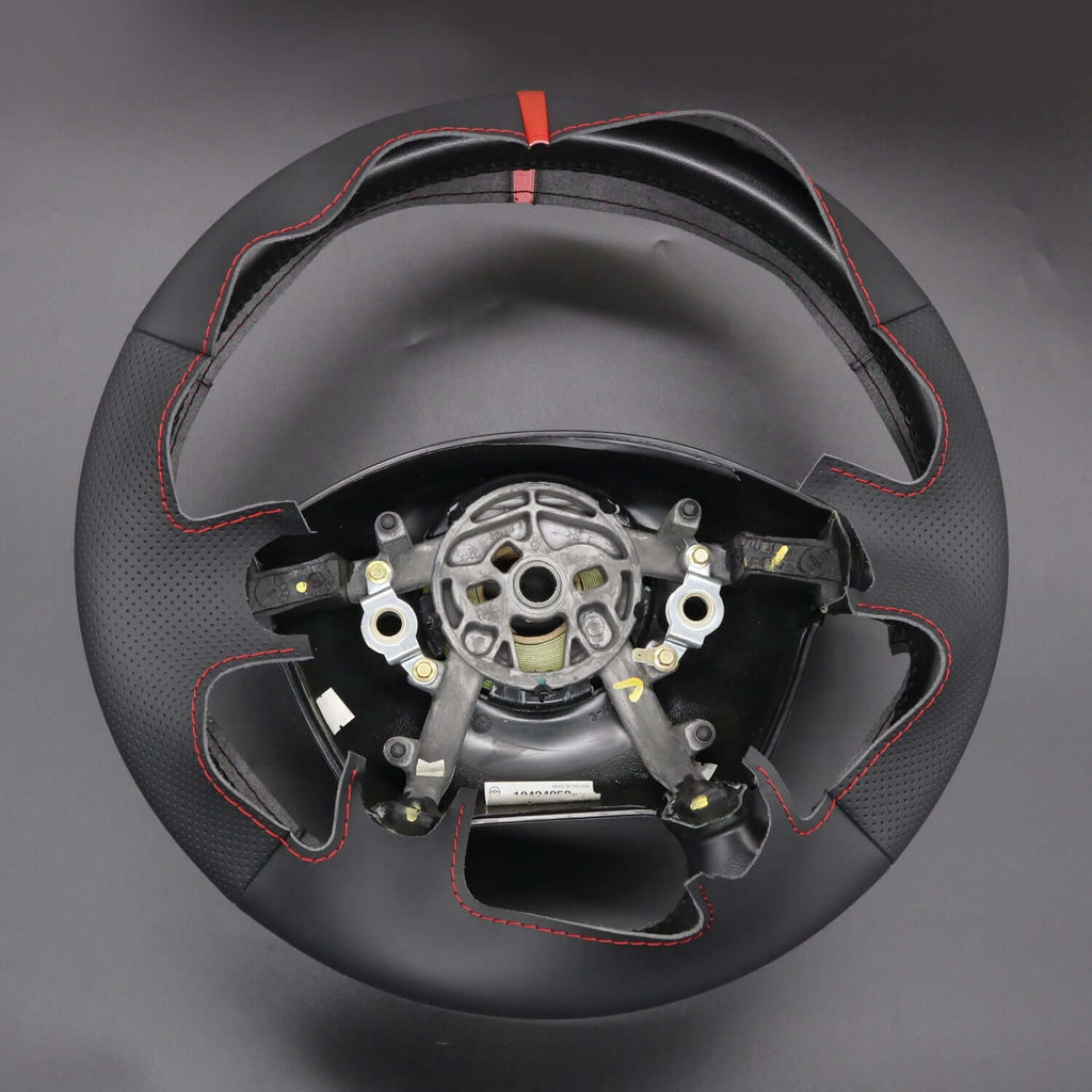 MEWANT Black Leather Suede Car Steering Wheel Cover for Chevrolet Corvette (C5) - Alcantara, Leather, Carbon Fiber, Easy Install, Non - Slip, Best Steering Wheel Cover