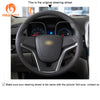 MEWANT Black Leather Suede Car Steering Wheel Cover for Chevrolet Malibu / Volt - Mewant Cover