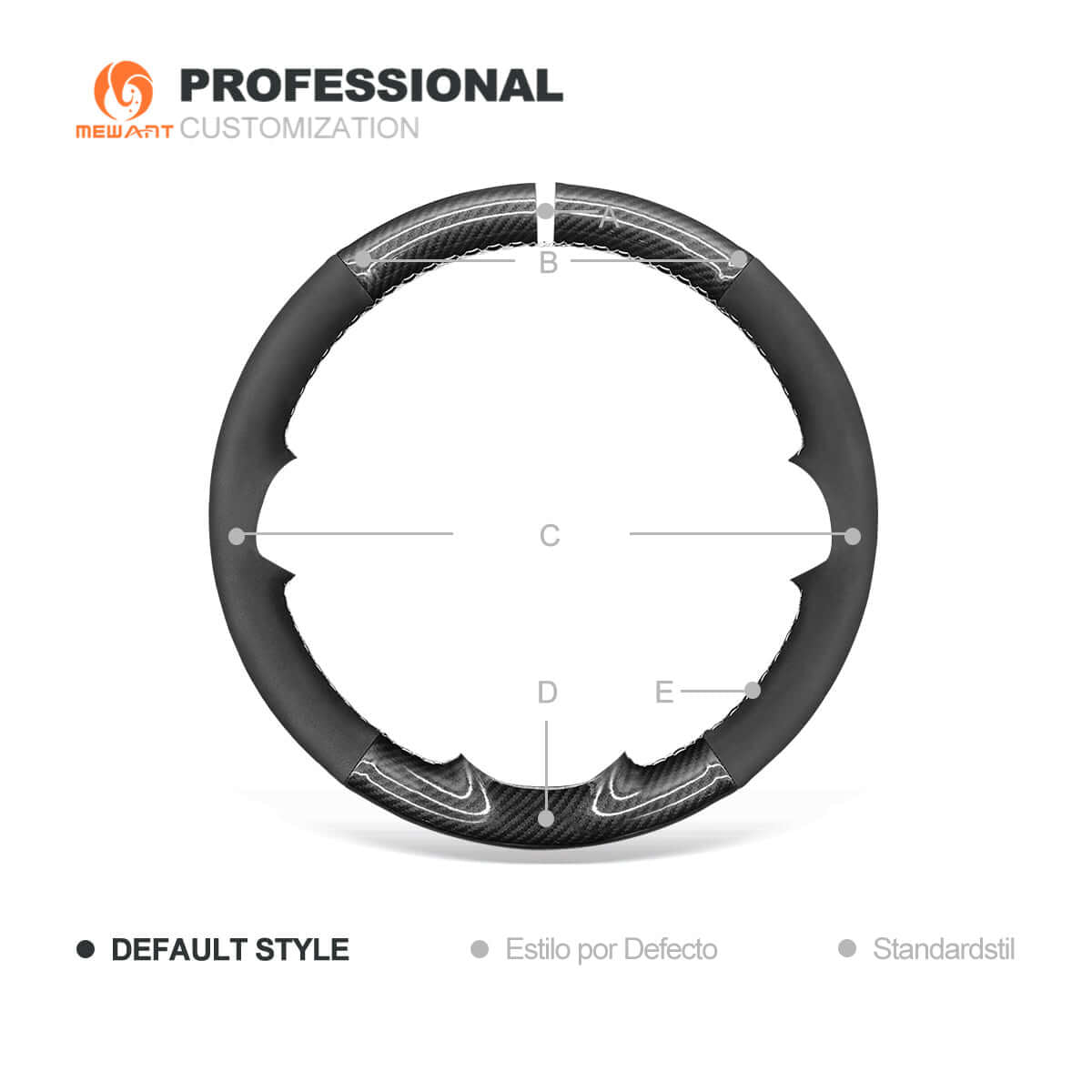 MEWANT Black Leather Suede Car Steering Wheel Cover for Chevrolet Niva 2009 - 2020 - Alcantara, Leather, Carbon Fiber, Easy Install, Non - Slip, Best Steering Wheel Cover