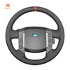 MEWANT Black Leather Suede Car Steering Wheel Cover for for Land Rover LR2 (L359) / Freelander 2 II(L359) - Mewant Cover