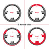 MEWANT Black Leather Suede Car Steering Wheel Cover for for Land Rover LR2 (L359) / Freelander 2 II(L359) - Mewant Cover