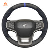 MEWANT Black Leather Suede Car Steering Wheel Cover for Ford Bronco - Mewant Cover