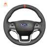 MEWANT Black Leather Suede Car Steering Wheel Cover for Ford Explorer - Mewant Cover