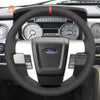 MEWANT Black Leather Suede Car Steering Wheel Cover for Ford F - 150 - Mewant Cover