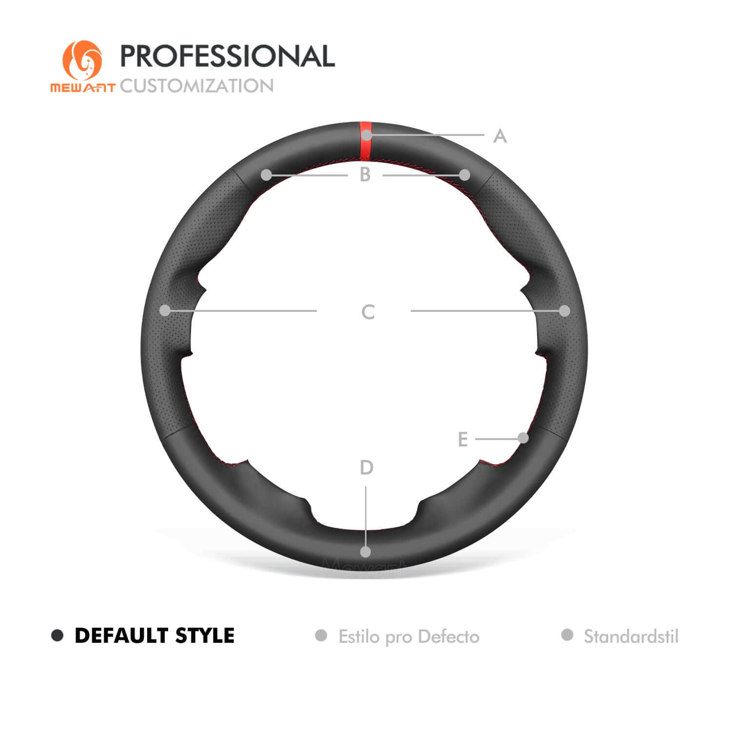 MEWANT Black Leather Suede Car Steering Wheel Cover for Ford F - 150 F150 Raptor - Alcantara, Leather, Carbon Fiber, Easy Install, Non - Slip, Best Steering Wheel Cover