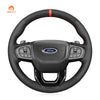 MEWANT Black Leather Suede Car Steering Wheel Cover for Ford Ranger / Everest - Mewant Cover