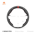 MEWANT Black Leather Suede Car Steering Wheel Cover for Ford Ranger Raptor - Alcantara, Leather, Carbon Fiber, Easy Install, Non - Slip, Best Steering Wheel Cover