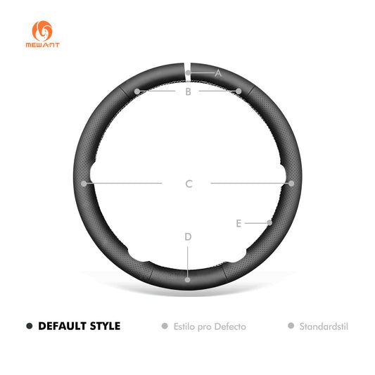 MEWANT Black Leather Suede Car Steering Wheel Cover for Holden Commodore SV6 2004 - 2007/UTE SS VY 2002 - 2004 - Alcantara, Leather, Carbon Fiber, Easy Install, Non - Slip, Best Steering Wheel Cover