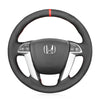 MEWANT Black Leather Suede Car Steering Wheel Cover for Honda Accord 8 2008 - 2013 / Pilot 2019 - 2015 / Odyssey 2011 - 2017 - Mewant Cover