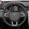 MEWANT Black Leather Suede Car Steering Wheel Cover for Land Rover Discovery Sport (L550) - Mewant Cover